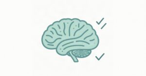 Cómo afecta a tus dientes la Enfermedad de Lyme 6 Ilustración de un cerebro con líneas de nervios y una pequeña garrapata tachada