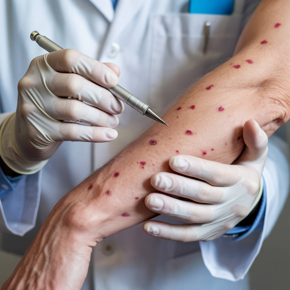 Rickettsia 3 Exantema cutáneo característico de la rickettsiosis